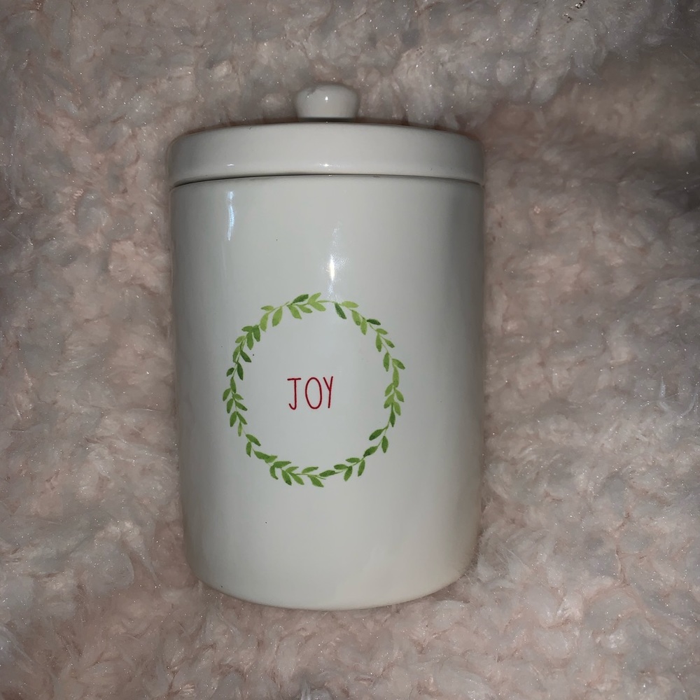 RAE DUNN ‘JOY’ JAR- HOLIDAY